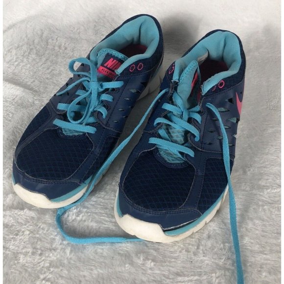 Nike Flex Run Woman's Blue Size 10 Sneakers Shoes - Picture 2 of 12